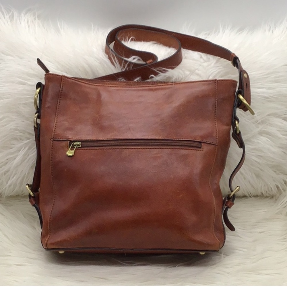 Banuce Classic Brown Full Grain Italian Leather Shoulder/Hobo Bag
